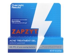 Zapzyt Acne Treatment Gel Maximum Strength 10% Benzoyl Peroxide Acne Spot Treatment 1 oz