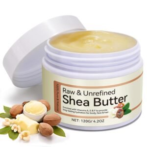 Daiasns African Shea Butter 4.2oz Ivory Grade A Pure Natural Raw & Unrefined Body Butter for Dry and Cracked Skin – Moisturizing Shea Butter – Deep Nourishing Body Hair and Face