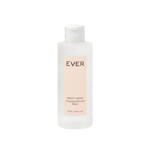 EVER Beauty Water Micellar Cleaning Water & Eye Makeup Remover – Rose Water, Lactic Acid & Pro/Prebiotics Cleanser for Sensitive Skin, Removes Waterproof Makeup, Tones & Hydrates – 5.9 fl oz