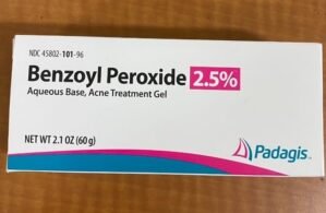 Generic Benzoyl Peroxide 2.5% Acne GEL Aqueous 2.1oz (60 gm) Padagis