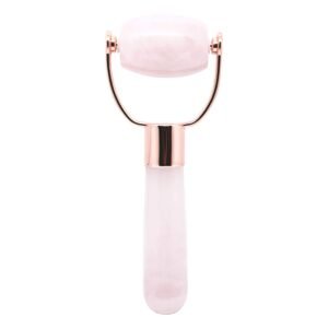 JENNY PATINKIN Luxury Petite Face Roller for Women, Rose Quartz Jade Roller for Sculpting, Skincare Tool for Radiant Skin, Facial Massager for Relaxation and Puffiness Relief