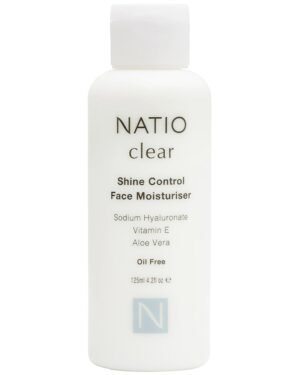 Natio Australia Clear Shine Control Face Moisturizer, 4.22 ounce – Hydrating Face Cream-Vitamin E, Aloe-Matte Face Lotion for Oily, Acne Prone Skin