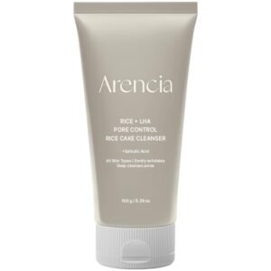 ARENCIA Rice + LHA Pore Control Rice Cake Cleanser with Salicylic Acid – Deep Cleansing, Gentel Exfoliation, All skin types, 5.29 oz