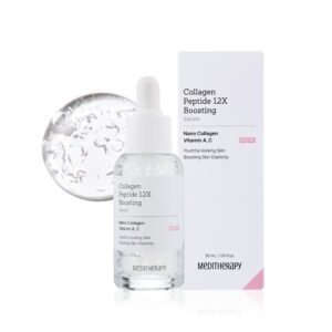 Collagen Peptide 12X Boosting Serum, Enhances Skin Elasticity & Reduces Deep Wrinkles, Promotes Collagen Production for Firm and Youthful Skin, Korean Skincare, 1.01 fl.oz
