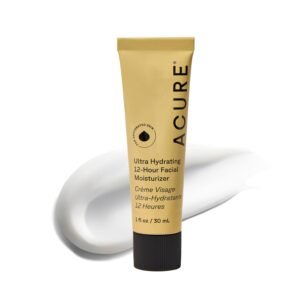 Acure Ultra Hydrating 12 Hour Facial Cream – Intense Face Moisturizer for Women & Men, Hydrating Lotion to Tone & Replenish Dry Skin with Ashwagandha, Holy Basil & Antioxidants, Vegan – 1.7 fl oz