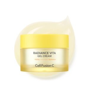 Cell Fusion C Radiance Vita Gel Cream, Bouncy, Hydrating Gel Moisturizer with 3 Vitamins and Hyaluronic Acid, Bright and Radiant Skin, 1.86 fl.oz / 55ml – skincare for face