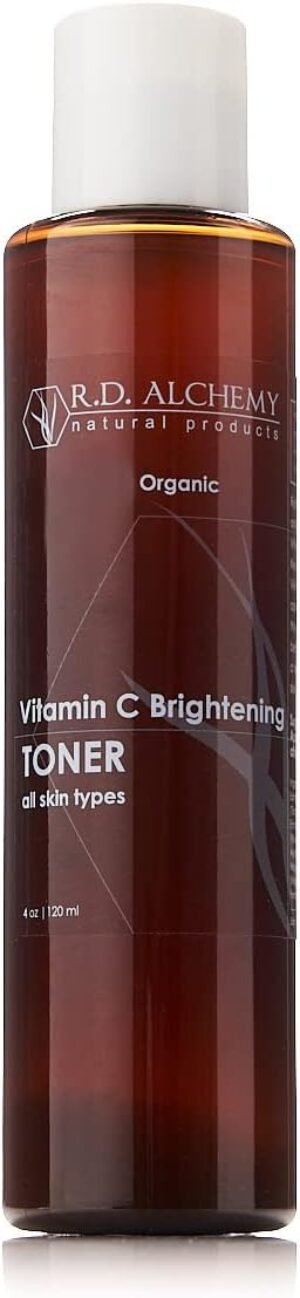 RD Alchemy – Natural & Organic Vitamin C Facial Toner – Brighten, Tighten & Tone Large Pores and Spots with Vitamin C-Rich Herbal Extracts for a Radiant, Refreshed Complexion.