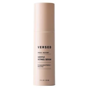 Versed Press Restart Gentle Retinol Serum – Bakuchiol Anti-Aging for Even Skin Tone, Fine Lines and Wrinkles for Sensitive Skin (Press Restart Retinol Serum – 1 Fl Oz (Pack of 1))