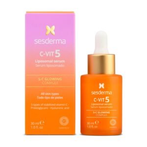 Sesderma C-VIT 5 Fusion Vitamin C Serum, Boosted Hydration, Radiant Glow, Antioxidant Defense, Targets Pigmentation, Pro Skincare Formula, 1.0 fl. Oz
