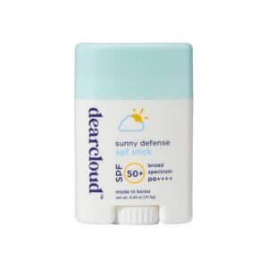dearcloud Sunny Defense Sunscreen Stick SPF 50+ PA++++ – Korean Sunscreen for Face & Travel Size (.68 oz)