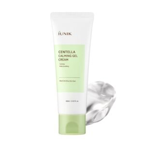 IUNIK Centella Calming Gel Cream – Centella & Tea Tree Non-Comedogenic Lightweight Gel Moisturizer for Soothing & Blemish Care, Korean Skincare for Oily, Sensitive & Acne-Prone Skin, 60ml / 2.02 fl oz