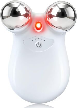2-in-1 Red Light Microcurrent Facial Device | Enhances Lifting & Firming Capabilities | Reduces Wrinkles and Puffiness | Smart Photon Micro-Current Device, Model:EP-300