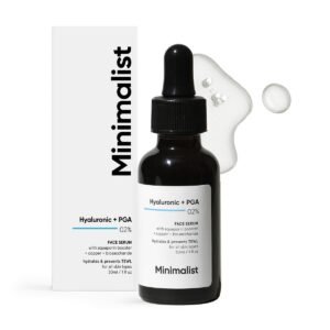Minimalist Hyaluronic Acid Serum for Multi Depth Hydration, Glow & Lesser Fine Lines | For Plumper & Smoother Skin | For Women & Men | For all Skin Types | 1 Fl Oz / 30 ml