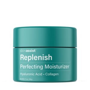Replenish Perfecting Face Moisturizer – Moisturizer Face Cream with Hyaluronic Acid, Collagen, Panthenol and Vitamin C, Hydrating Facial Moisturizers and Facial Lotion for Women, 1.7 oz