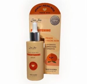 Naturals Peach and Kojic Acid Brightening Serum, Korean Skincare, 2 fl oz, Made in Korea