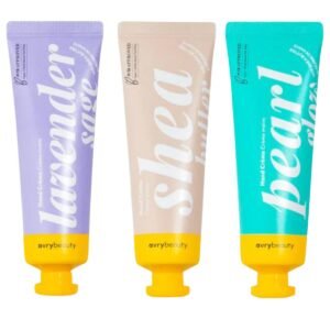 AvryBeauty Shea Butter Trio Set 1.5 oz. – 3 Pack, Shea Butter Lotion for Dry Skin, Vegan Hand Cream for Women & Men