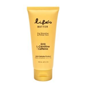 Life’s Butter Anti-Cellulite Cream – 100% Natural – Made in USA – Cruelty-Free – Hypoallergenic – Best Cellulite Reduction – Skin Firming + Tightening for Women L-Carnitine + CoQ10 + Caffeine 6 fl oz