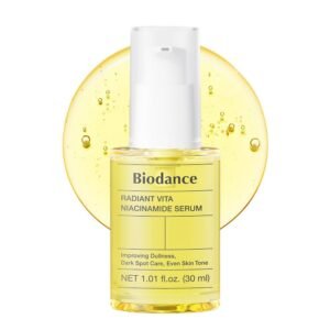BIODANCE Radiant Vita Niacinamide Serum, for Even Tone Dark Spot Care with Vitamin C, Hydrating for Sensitive Skin, Filter Glow Serum, Korean Skin Care, Mothers Day Gifts | 1.01 floz