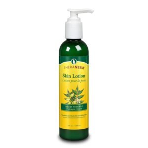 TheraNeem Neem Soothing Skin Lotion for Men & Women – Moisturizing Cream for Hand & Body, Natural Care for Dry & Sensitive Skin, Made w/ Aloe, Shea Butter, & Organic Neem Oil – 8 fl oz