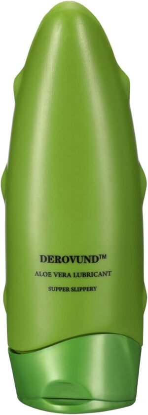 Aloe Vera Super Slippery Organic Water-Based Personal Lubricant for Sexual, Vaginal, Oral and Anal Use – Long Lasting, Paraben-Free – 4 Oz