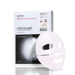 Mediheal Hyper Collagen – Collagen Real Deep Mask, Overnight Firming & Hydrating Gel Mask, Pore Appearance Refining, Plumping & Elasticity Care, Korean Skincare (4ea)