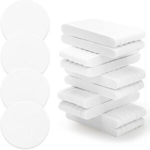 120 Pcs Facial Sponge Compressed, Luxiv Face Cleansing Sponge Estheticians Compressed Makeup Facial Sponge Round Wash Face Sponges for Women Compress Exfoliating Removal Sponge (White)