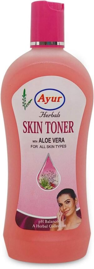 Ayur Herbals Skin Toner With Aloevera, 200ml Lotion,Pack of 1