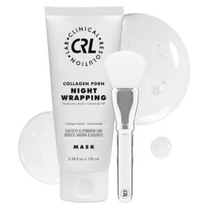 Clinical Resolution PDRN Collagen Night Wrapping Mask, All-In-One Nourish, Revitalize, Radiance for Youthful Glowing Skin Overnight Peel Off Face Mask Korean Skin Care Lab, 3.38 fl.oz 100ml
