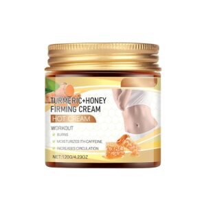 Turmeric Honey Firming Cream，Body Moisturizing Hot Cream – Tightens and Contours the skin, Promotes Perspiration and Blood Circulation, and Provides Lasting Hydration，Suitable for All Skin Types（120g）