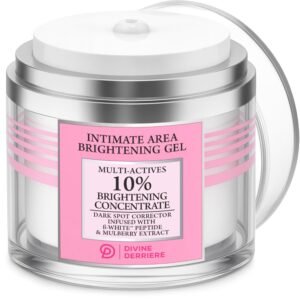 Divine Derriere Intimate Dark Spot Remover for Body, Face, Bikini and Sensitive Areas – Dark Spot Corrector Cream for Intimate Areas Contains Mulberry Extract, Alpha Arbutin, Peptide