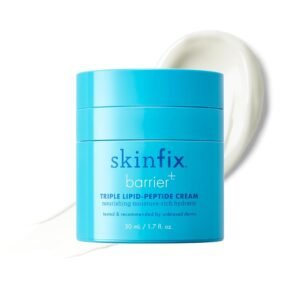Skinfix Triple Lipid-Peptide Cream – 1.7 oz – Rich Face Moisturizer with Hyaluronic Acid – Hydrates & Restores Dry, Sensitive Skin – Non-Comedogenic, Fragrance Free, Vegan, Cruelty Free