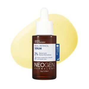 DERMALOGY by NEOGENLAB Real 2% Retinol Serum for Face with Retinol and Retinol Derivatives for Anti-aging and Firming & Tightening Serum for Weak Skin, Improvement Skin Elasticity 30ml/1.01 FL.oz