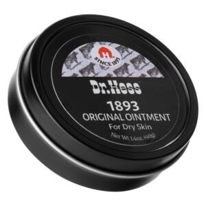 Dr. Hess’ 1893 Original Udder Ointment, All-Purpose Nourishing Body Moisturizer for Healing Dry, Irritated Skin, Cracked Heels, Rashes, Chafing with Lanolin, Beeswax, & Eucalyptus Oil, 1.4 oz