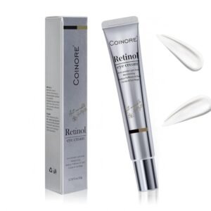 Retinol Under Eye Cream – Anti Aging Eye Cream for Dark Circles, Puffiness, Wrinkles, Reduces Eye Bags, Fine Lines & Crow’s Feet for Women & Men, 0.7 Fl Oz