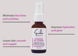 Advanced Bio Complex For Face And Neck – Hyaluronic and Kojic Acid Brightening Serum – Fades Discoloration, Hydrates and Evens Out Skin Tone for a Glass Skin Look, 1 Fl Oz.