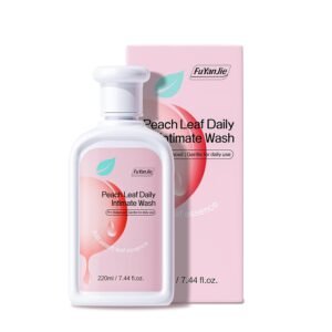 Peach Leaf Feminine Wash For intimate area Hygiene and Itchy, pH Balanced Body Wash with Lactic Acid For Sensitive Skin, Gentle Hydration, Odor Neutralization & Daily Hygiene, 220ml/7.44oz