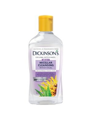 Dickinson’s Micellar Cleansing Witch Hazel, An All-in-1 Makeup Remover, Pore Refiner, Skin Cleanser and Toner; Alcohol Free with Aloe, for Sensitive Skin, 16oz