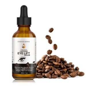 Caffeine Eye Serum – with EGCG, Vitamin C, Hyaluronic Acid, Collagen, Caffeine Eye Lift Serum – Reduces Puffiness, Dark Circles, Under Eye Bags, Wrinkles and Fine Lines Around The Eyes (30ml)