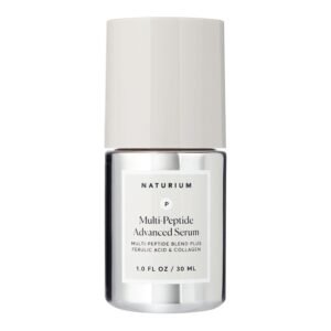 Naturium Multi-Peptide Advanced Serum, Firming & Smoothing Face Serum for Fine Lines & Wrinkles with Advanced Multi-Peptide Blend, 1 oz