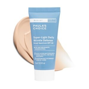 Paula’s Choice RESIST Super-Light Daily Wrinkle Defense Mineral Sunscreen, SPF 30 Face Sunscreen for Oily Skin, Matte Tinted Face Moisturizer, UVA/UVB Protection, Fragrance-Free