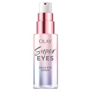 Olay Super Eye Serum – Vitamin C, Caffeine, Niacinamide, Amino Peptide, Aloe Vera – Brightens Dark Circles, Anti-Wrinkle, Anti-Aging, Brightening, Smooths Fine Lines, Firming, Hydrating, 0.45 Oz