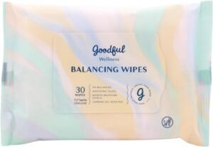 Goodful Wellness Balancing Wipes 30ct – pH-Balanced Feminine Wipes for Freshness and Hydration, Soothing Aloe, Jasmine Oil Scented, Gentle and Hypoallergenic, Perfect for On-The-Go Use