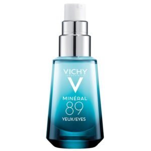 Vichy Mineral 89 Eye Serum, Hyaluronic Acid and Caffeine Cream, Under Eye Cream For Dark Circles, Hydrating & Puffiness Reducer, Opthalmologist Tested