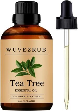 Tea Tree Essential Oils 60ML, Pure Tea Tree Essential Oil for Aromatherapy Diffuser – 2 Fl Oz