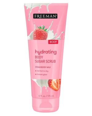 Hydrating Milk Body Sugar Scrub by Freeman for Women – 6 oz Scrub