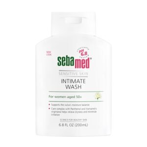 SEBAMED Feminine Wash Gentle Intimate Wash Menopause pH 6.8 for Women Aged 50+, 6.8 FlOz (200ml)