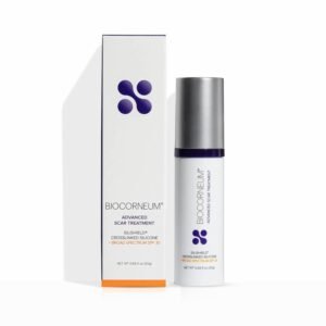 Biocorneum Advanced Scar Treatment – Silicone Scar Gel with Silishield® & SPF 30 20g – Scar Cream for Surgical Scars, C-Section & Acne – Fast Drying, Water Resistant Scar Removal Gel – for Children