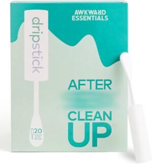Dripstick Absorbing Sponge For Women – Awkward Essentials Dripstick 20 Pack of Sterile Post Coitus Sponges for Feminine Care and Hygiene