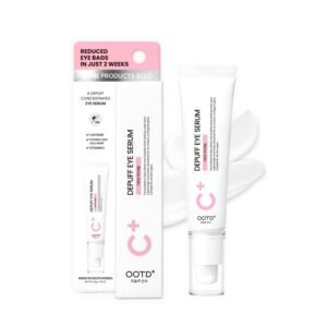Caffeine Under Eye Cream Serum for Dark Circles, Puffiness and Eye Bags, Firming Treatment for Men & Women with Collagen & Vitamin E, Korean Vegan Facial Serum 30g
