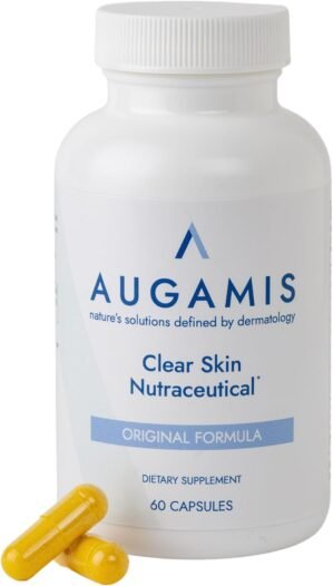 Hormonal Acne Treatment for Women – DIM-Free Clear Skin Supplement for Face & Body – Supports Nodular & Cystic Acne Relief and Rosacea Care for Teens & Adults (60 Pills, 485mg)